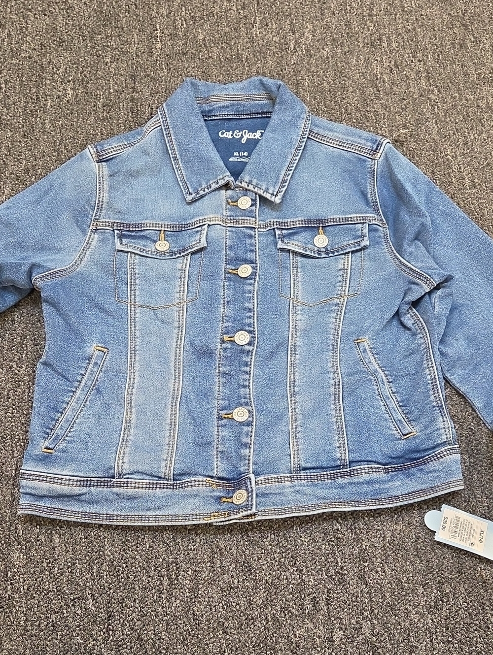 Cat & Jack Denim Trucker Jacket in Light Blue